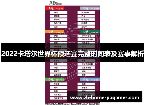 2022卡塔尔世界杯预选赛完整时间表及赛事解析